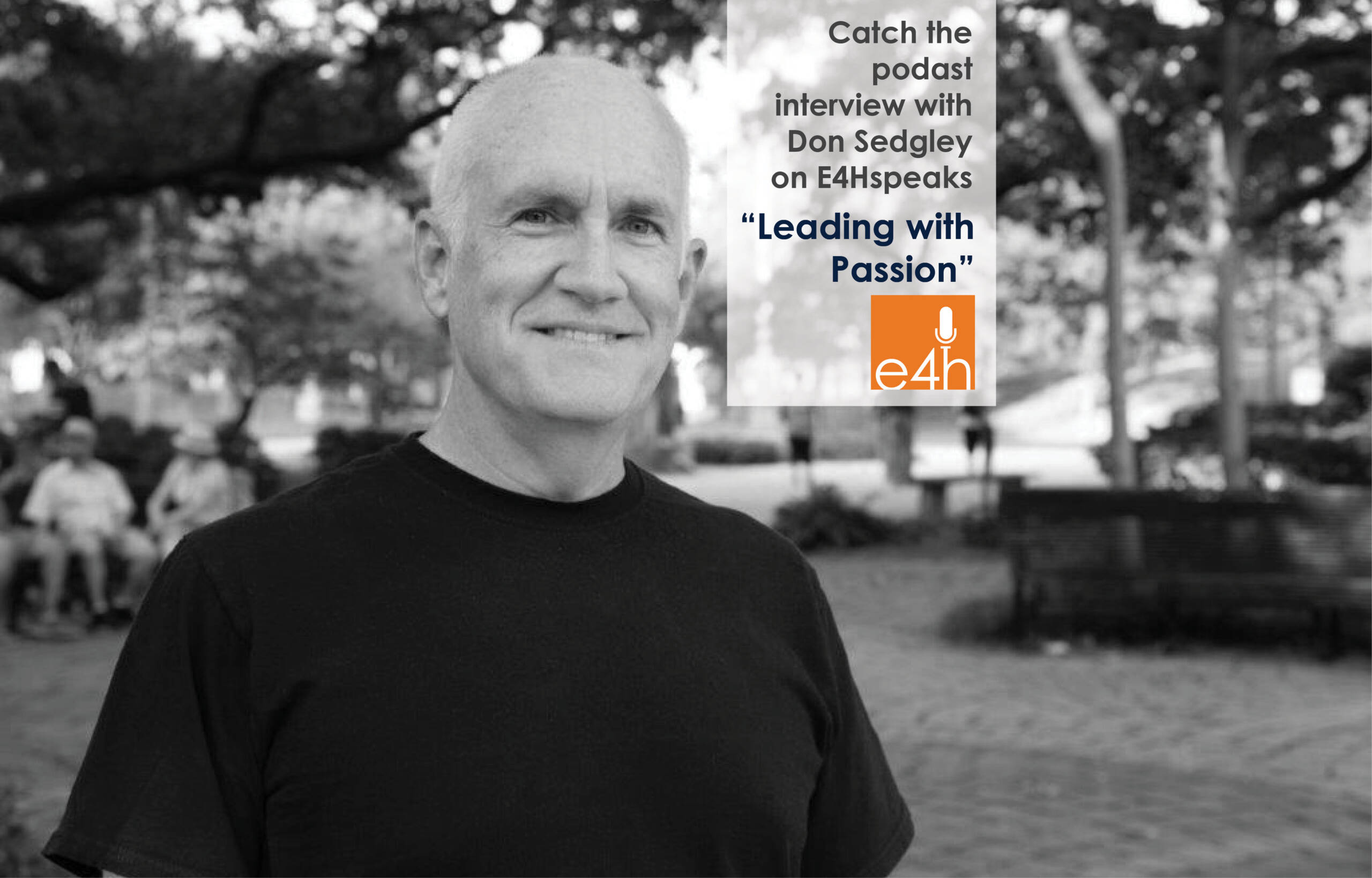 BW image of man in black shirt