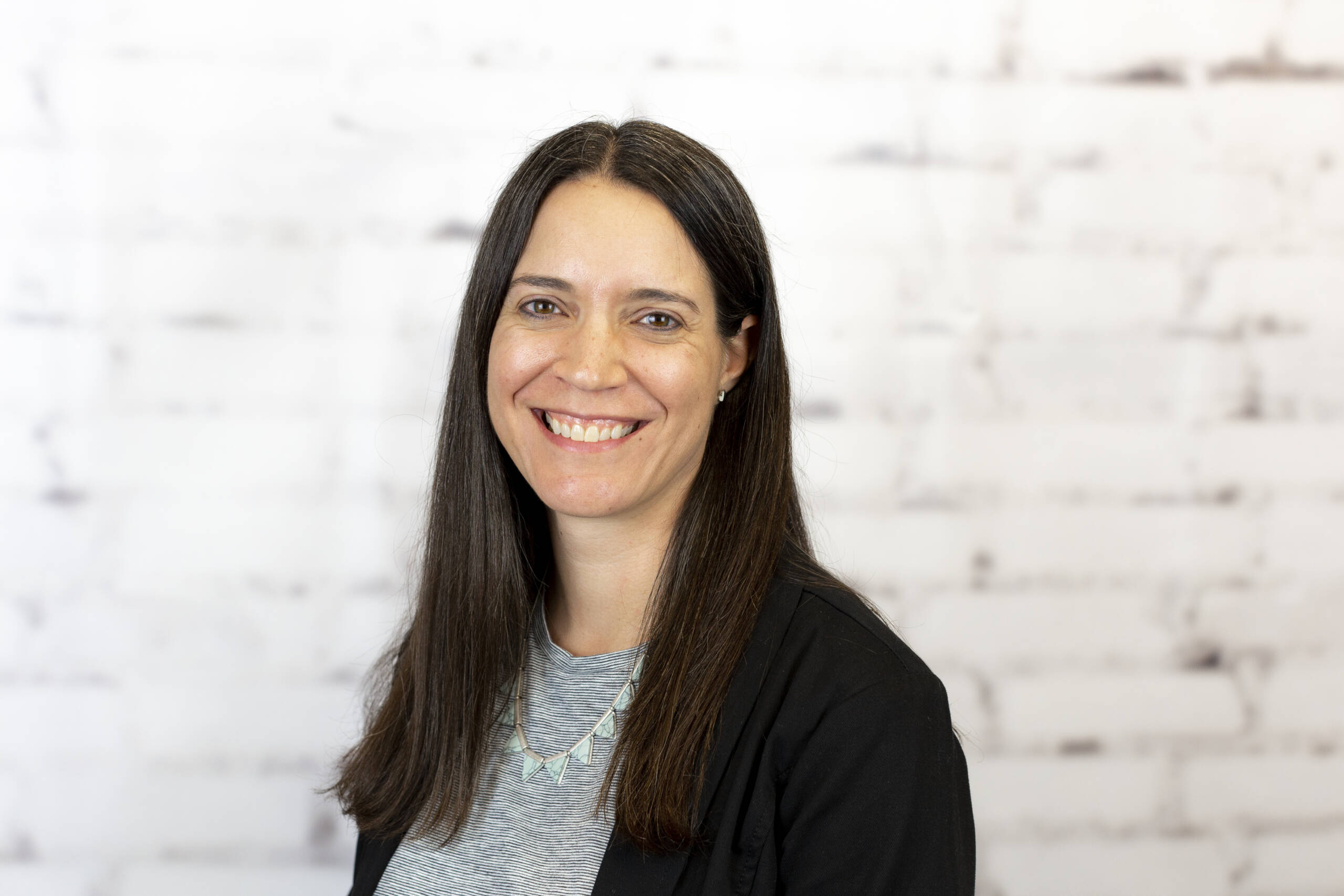 Woman with long brown hair