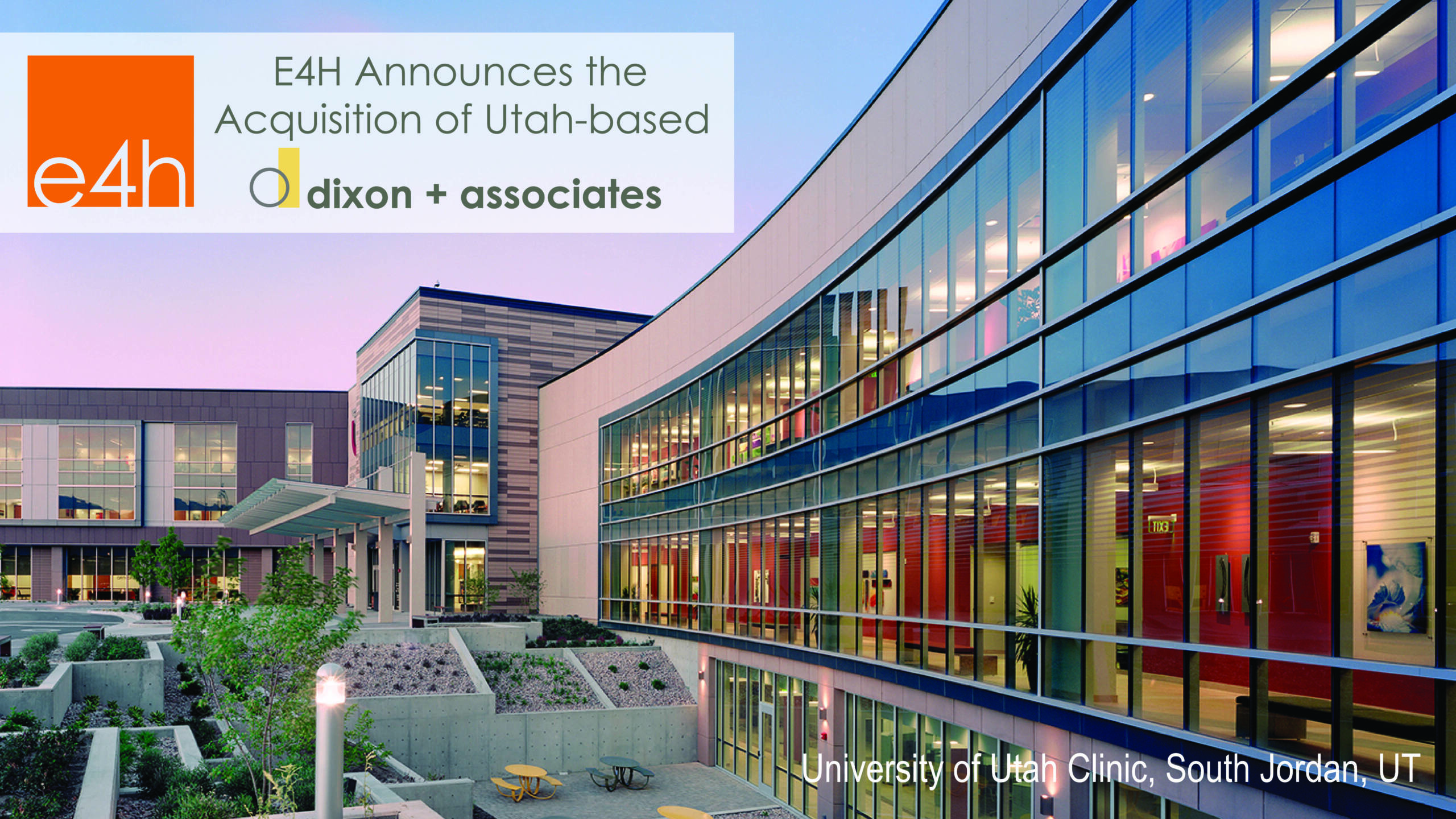 Glass walled building angled